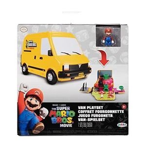 JAKKS Pacific The Super Mario Bros. Movie Van Playset 1.25” Mini Mario Figure